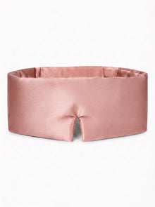 Luxus Lyocell Schlafmaske in Light Rose von vorn