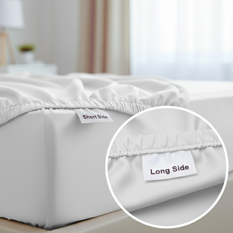 Luxus Lyocell Spannbettlaken: Shiny White