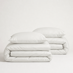 Luxus Lyocell Couple Bettwäsche-set: Shiny White