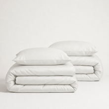 Luxus Lyocell Couple Bettwäsche-set: Shiny White