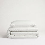 Luxus Lyocell Bettwäsche-Set Shiny White. 100 % Lyocell, 135 x 200 cm