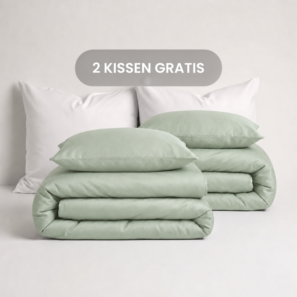 Luxus Lyocell Couple Bettwäsche-set: Soft Mint