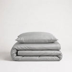 Luxus Lyocell Bettwäsche-Set Stone Grey. 100 % Lyocell, 135 x 200 cm
