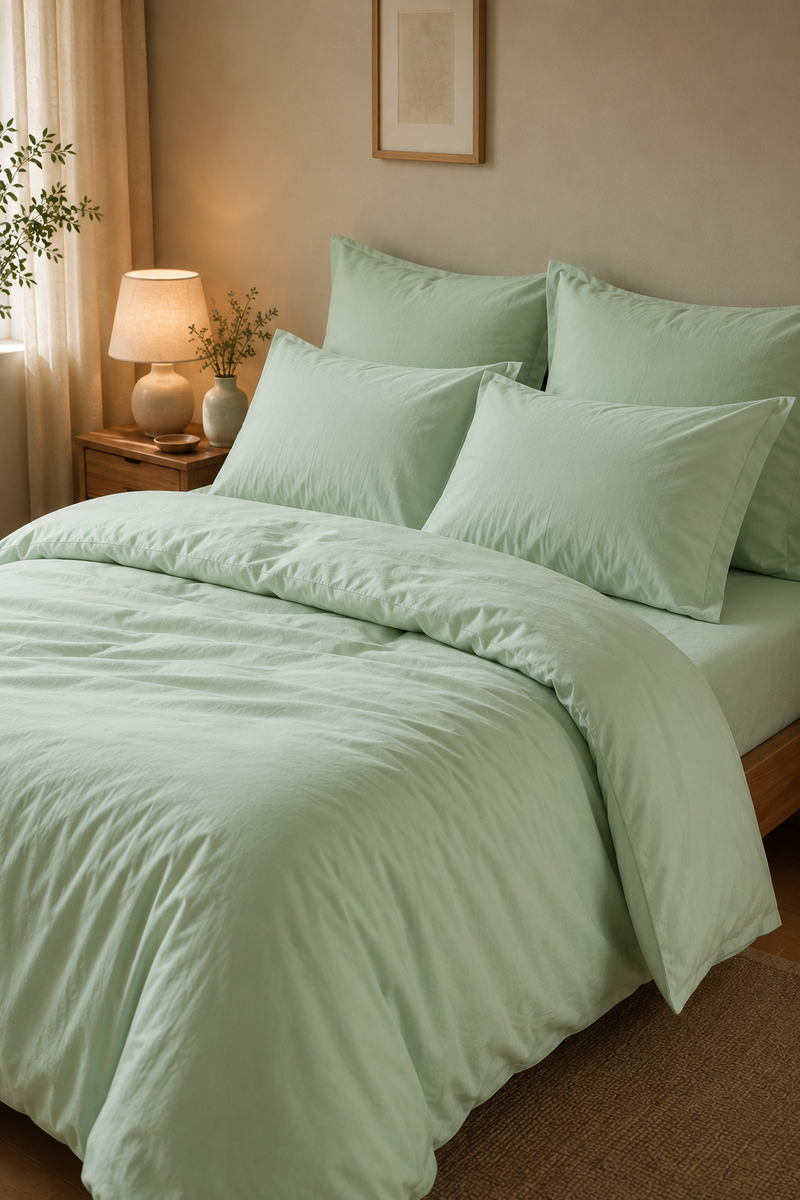 Cozy Heaven Bettwaesche in Salbeigruen