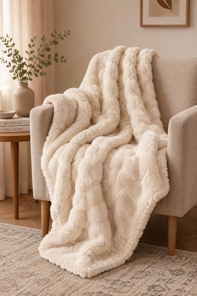 Cozy Heaven Kuscheldecke auf einem Sessel